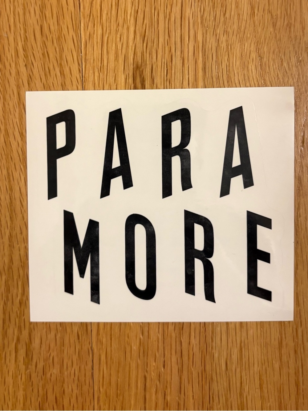 Paramore band logo black sticker